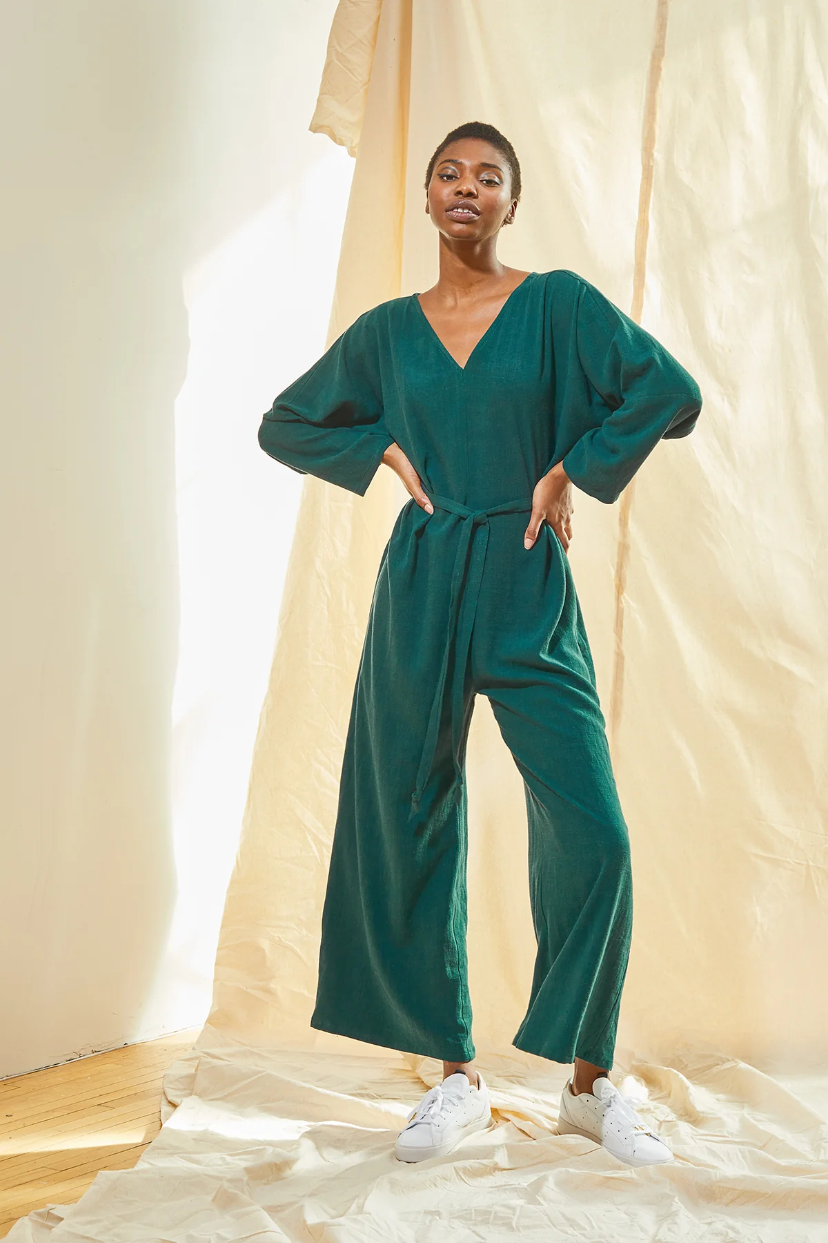 V-Neck Jumpsuit